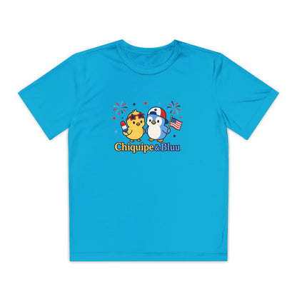Youth Competitor Tee — Patriotic Chiquipe & Bluu Kids Shirt