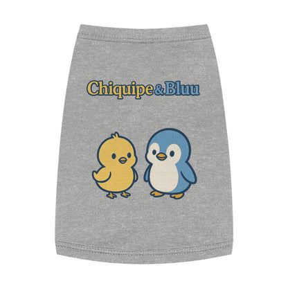 Whimsical Pet Tank Top for Summer Adventures, Cute Animal Design, Dog Apparel, Pet Birthday Gift, Fun Outdoor Wear, Chic Dog Fashion