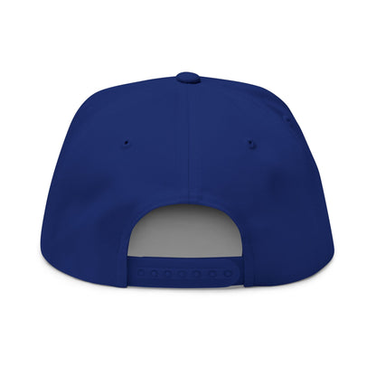 Embroidered Chick & Penguin Flat Bill Cap — Chiquipe & Bluu Snapback