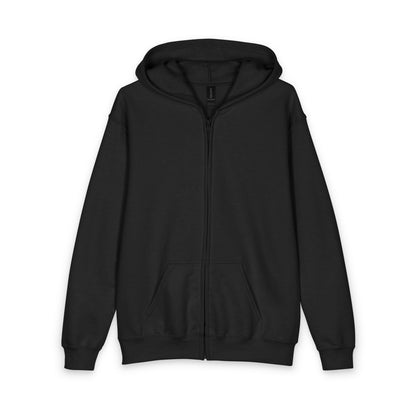 Youth Zipped Hoodie — Cute Chiquipe & Bluu Dino Cartoon Design