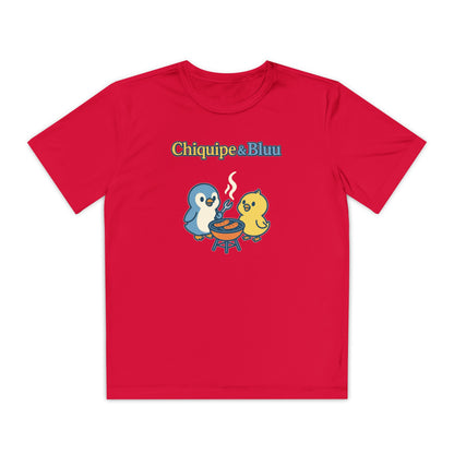 Youth Friendly BBQ Tee, Kids Summer Shirt, Cute Animal Graphic Tee, Fun BBQ Gift, Playful Summer Apparel