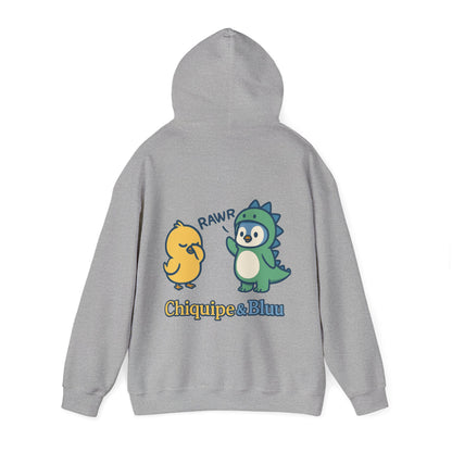 Dinosaur & Chick Cute Hoodie – "RAWR" Chiquipe & Blu Graphic Sweatshirt