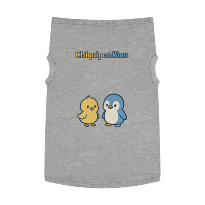 Whimsical Pet Tank Top for Summer Adventures, Cute Animal Design, Dog Apparel, Pet Birthday Gift, Fun Outdoor Wear, Chic Dog Fashion