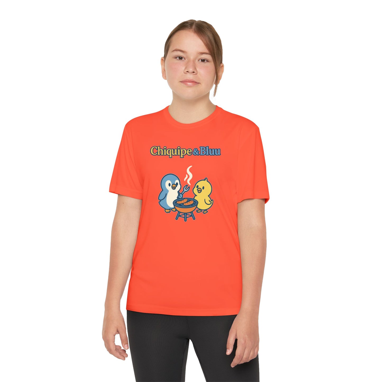Youth Friendly BBQ Tee, Kids Summer Shirt, Cute Animal Graphic Tee, Fun BBQ Gift, Playful Summer Apparel