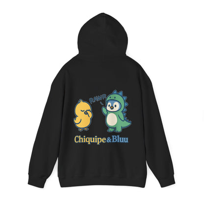 Dinosaur & Chick Cute Hoodie – "RAWR" Chiquipe & Blu Graphic Sweatshirt
