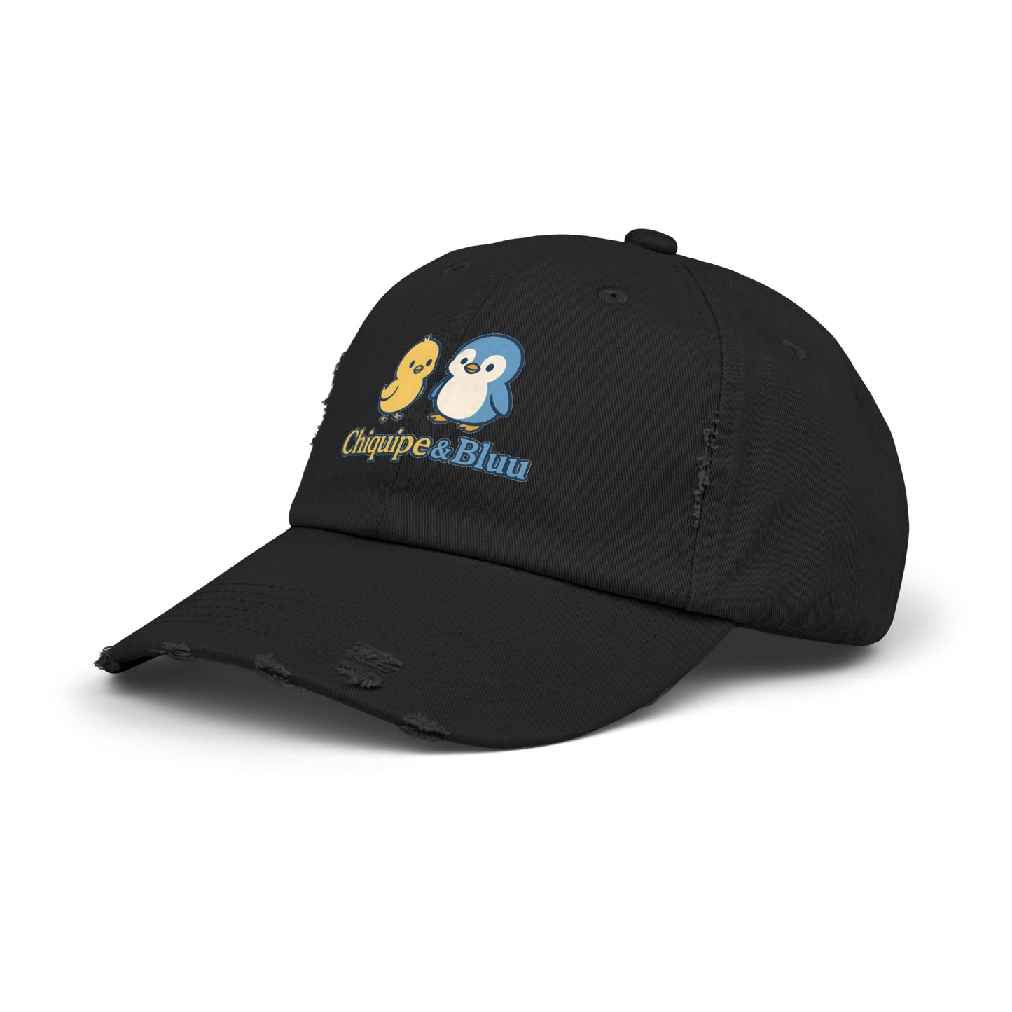 Unisex Distressed Cap with Adorable Chiquipe & Bluu Design, Fun Accessories for Everyday Wear, Perfect Gift for Animal Lovers, Summer [...]