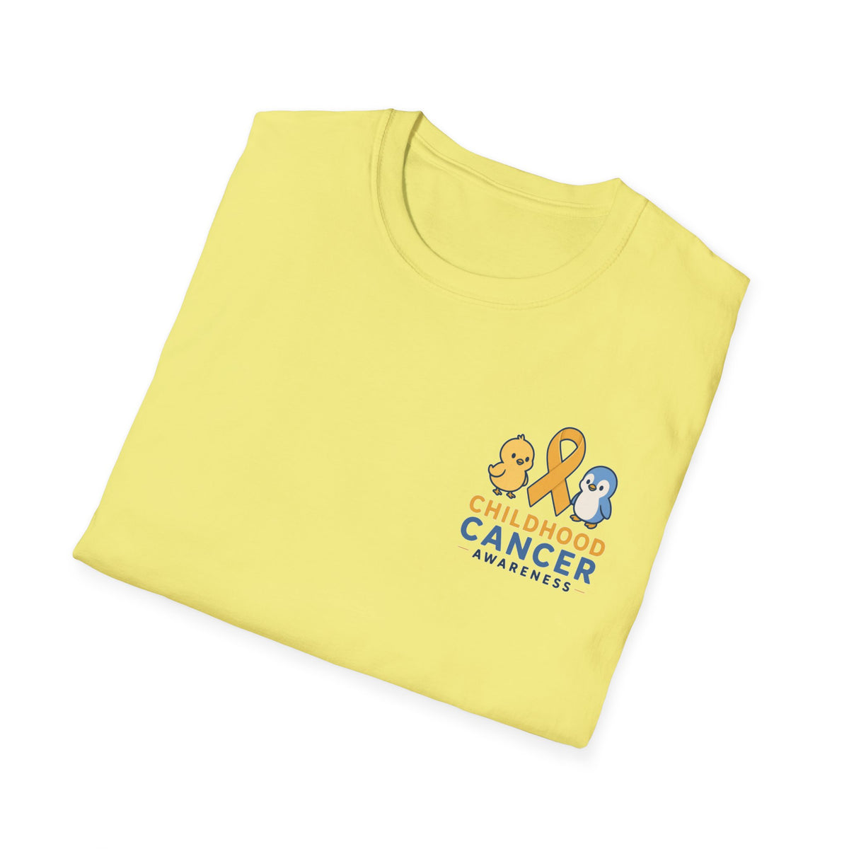 Childhood Cancer Awareness T-Shirt — Gold Ribbon Support Tee