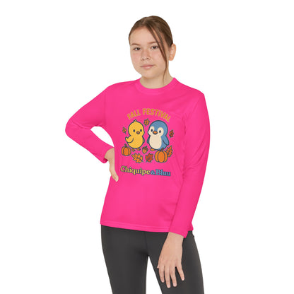 Fall Festival Youth Long Sleeve Tee, Cute Autumn Shirt for Kids, Perfect for Thanksgiving, Halloween, Family Gatherings, Cozy Casual Wear