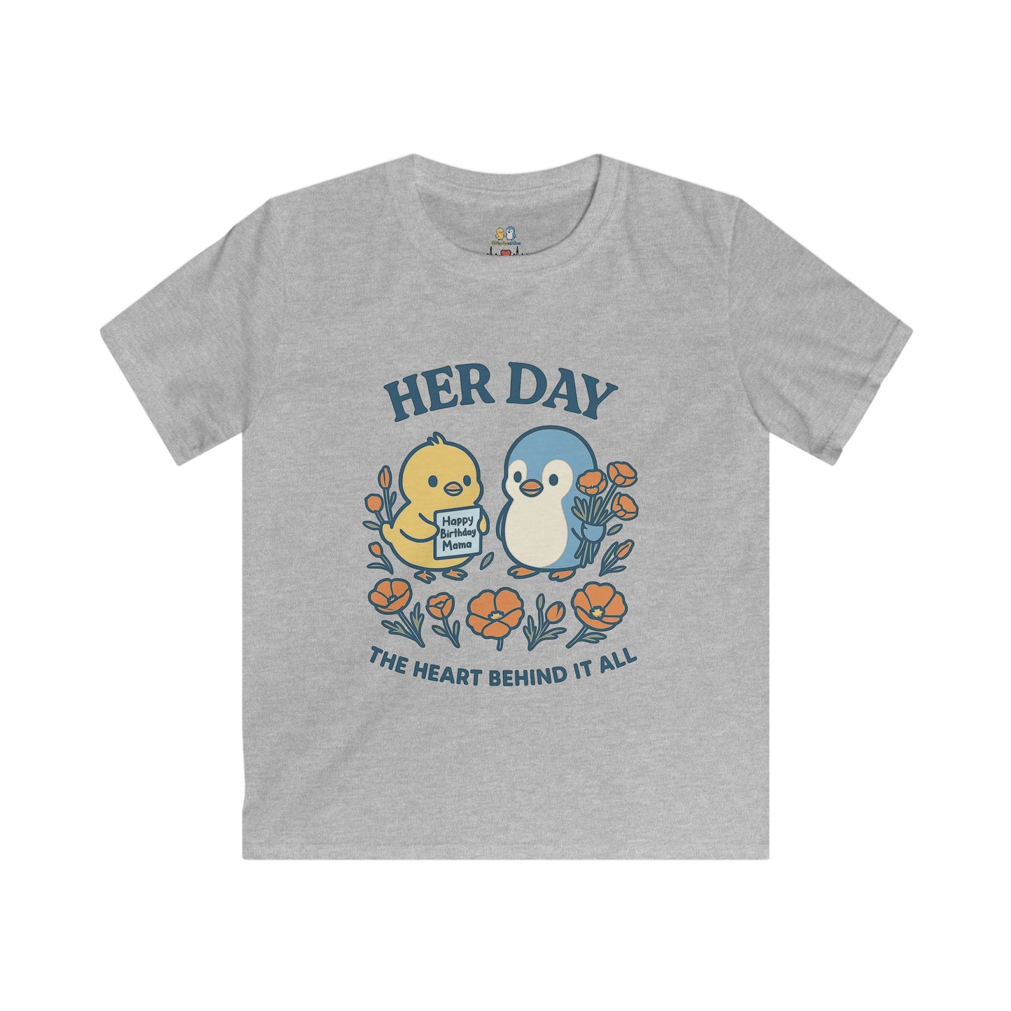 Her Day Kids Tee | Adorable Baby Animal Graphic Tee, Perfect Gift for Birthdays, Mother’s Day, and Everyday Wear
