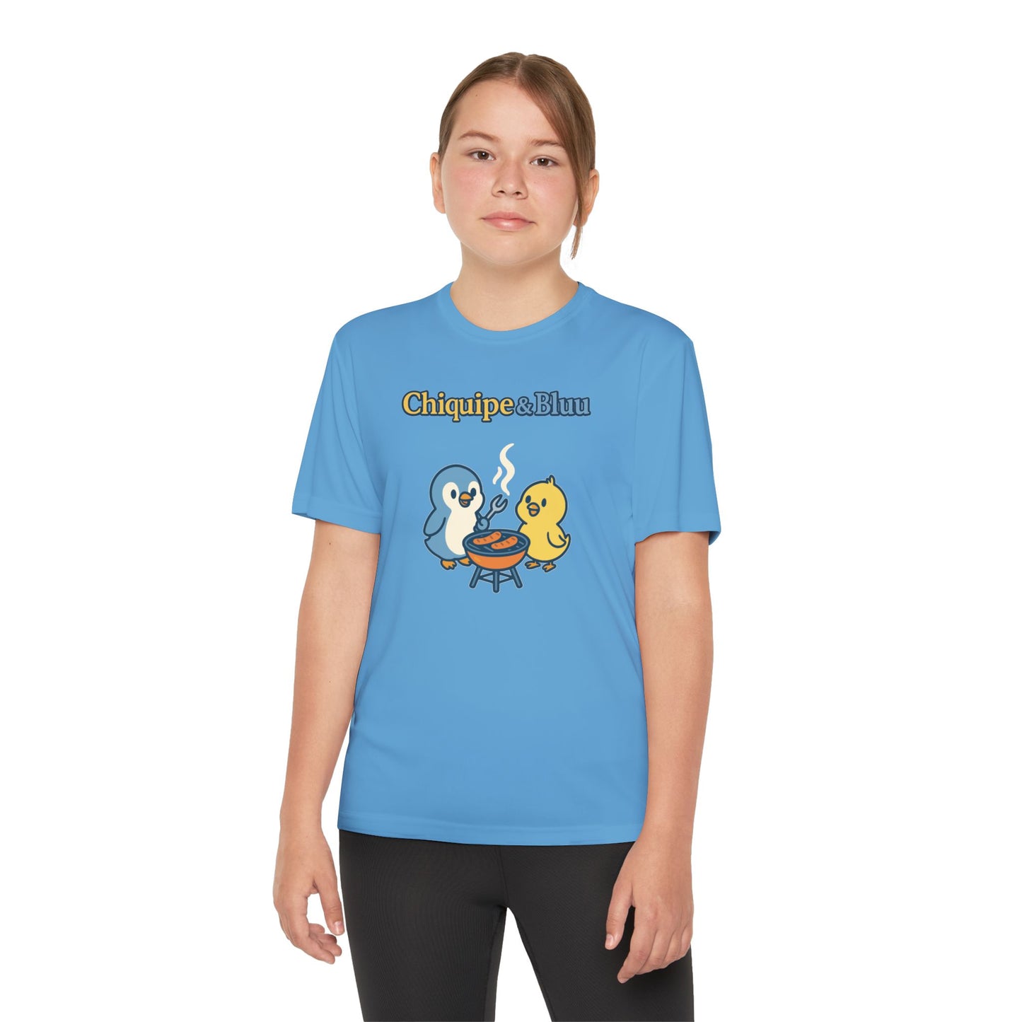 Youth Friendly BBQ Tee, Kids Summer Shirt, Cute Animal Graphic Tee, Fun BBQ Gift, Playful Summer Apparel