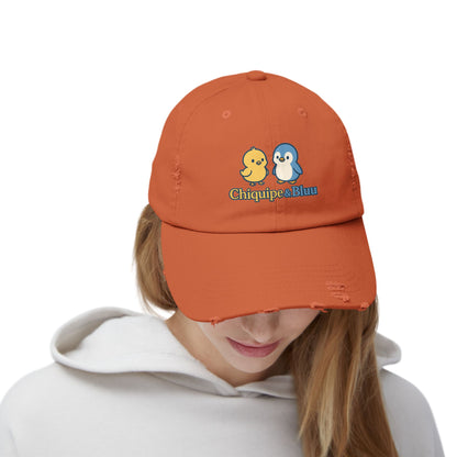 Unisex Distressed Cap with Adorable Chiquipe & Bluu Design, Fun Accessories for Everyday Wear, Perfect Gift for Animal Lovers, Summer [...]