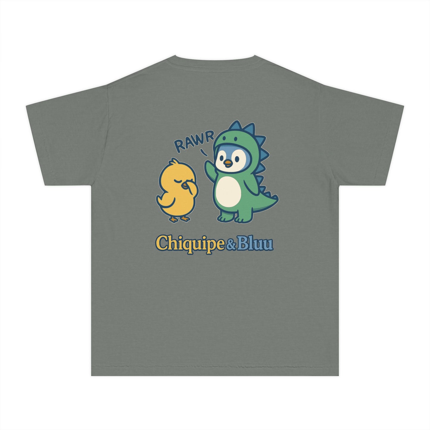 Youth Graphic Tee with Chiquipe & Bluu, Fun Kids T-Shirt, Perfect Gift for Birthdays, Parties, and Playtime