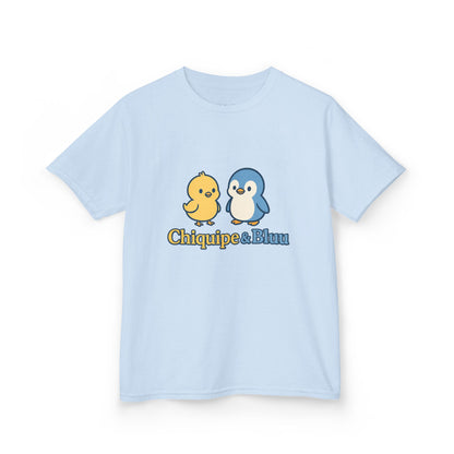 Cute Kids Graphic Tee with Chiquipe & Bluu Characters, Fun Shirt for Birthdays, Parties, Family Events, and Everyday Wear