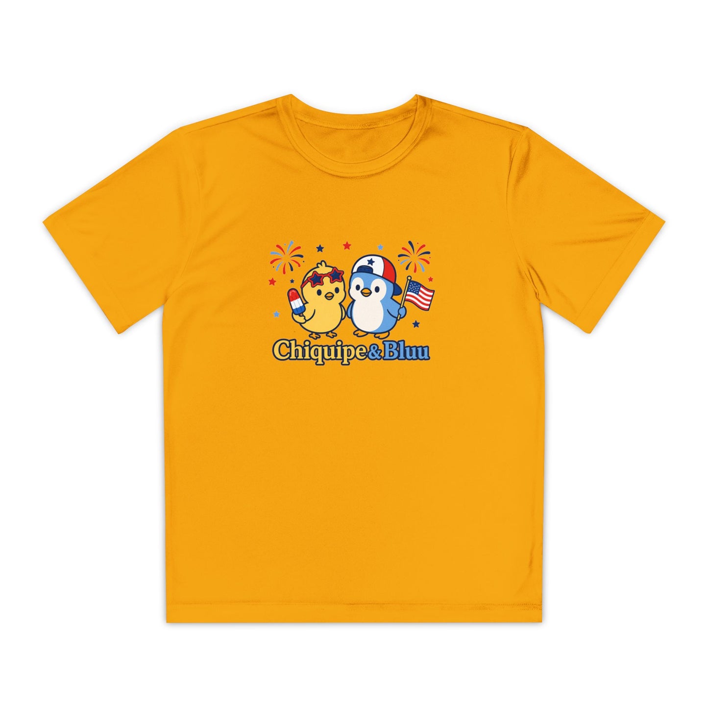 Youth Competitor Tee — Patriotic Chiquipe & Bluu Kids Shirt