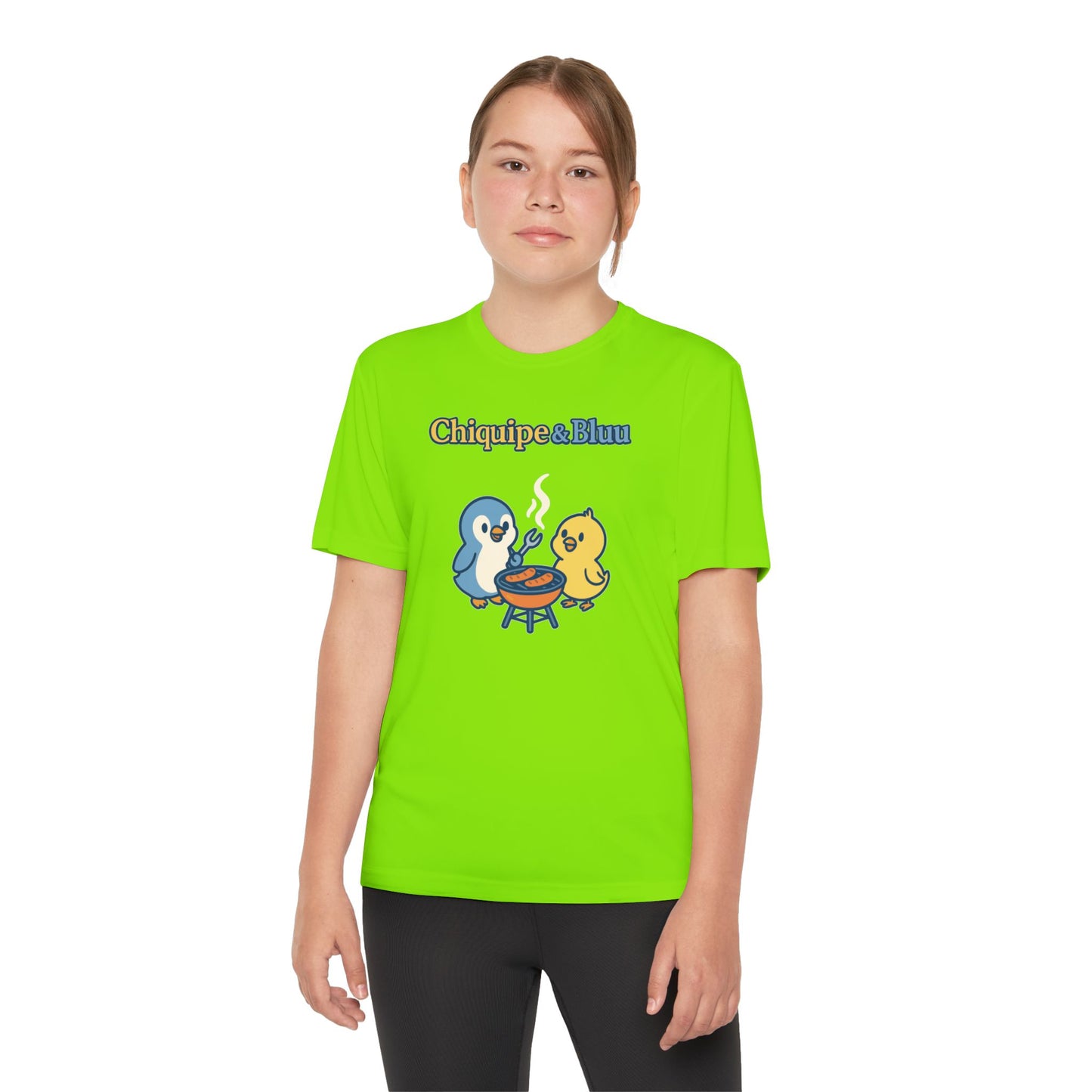 Youth Friendly BBQ Tee, Kids Summer Shirt, Cute Animal Graphic Tee, Fun BBQ Gift, Playful Summer Apparel