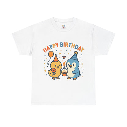 Happy Birthday Unisex Cotton Tee, Cute Birthday Shirt, Gift for Birthday Party, Unisex T-Shirt, Fun Celebration Apparel
