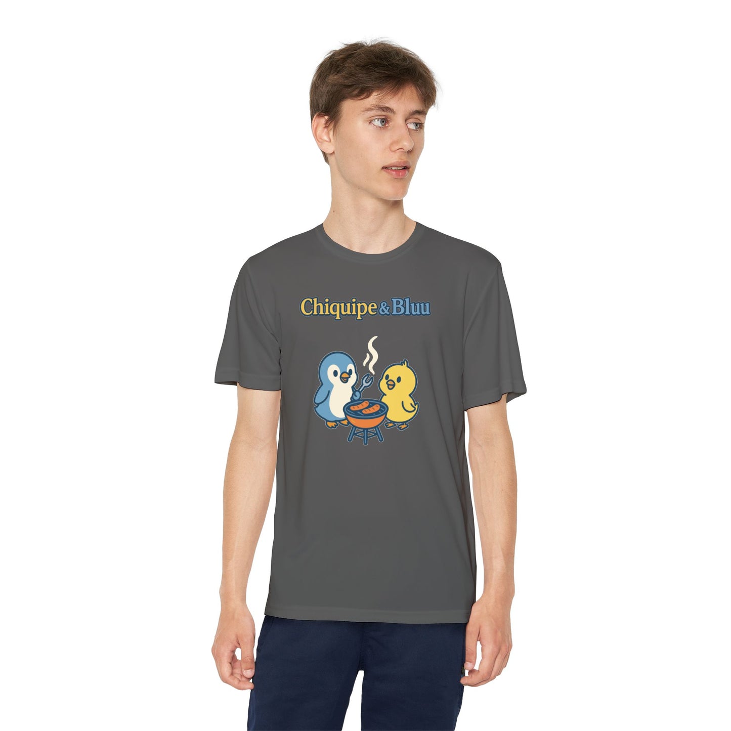 Youth Friendly BBQ Tee, Kids Summer Shirt, Cute Animal Graphic Tee, Fun BBQ Gift, Playful Summer Apparel