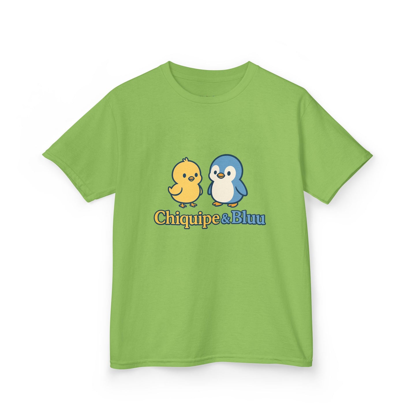 Cute Kids Graphic Tee with Chiquipe & Bluu Characters, Fun Shirt for Birthdays, Parties, Family Events, and Everyday Wear
