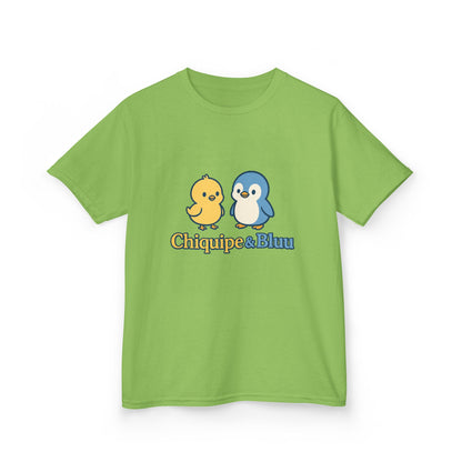Cute Kids Graphic Tee with Chiquipe & Bluu Characters, Fun Shirt for Birthdays, Parties, Family Events, and Everyday Wear