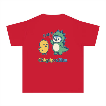 Youth Graphic Tee with Chiquipe & Bluu, Fun Kids T-Shirt, Perfect Gift for Birthdays, Parties, and Playtime