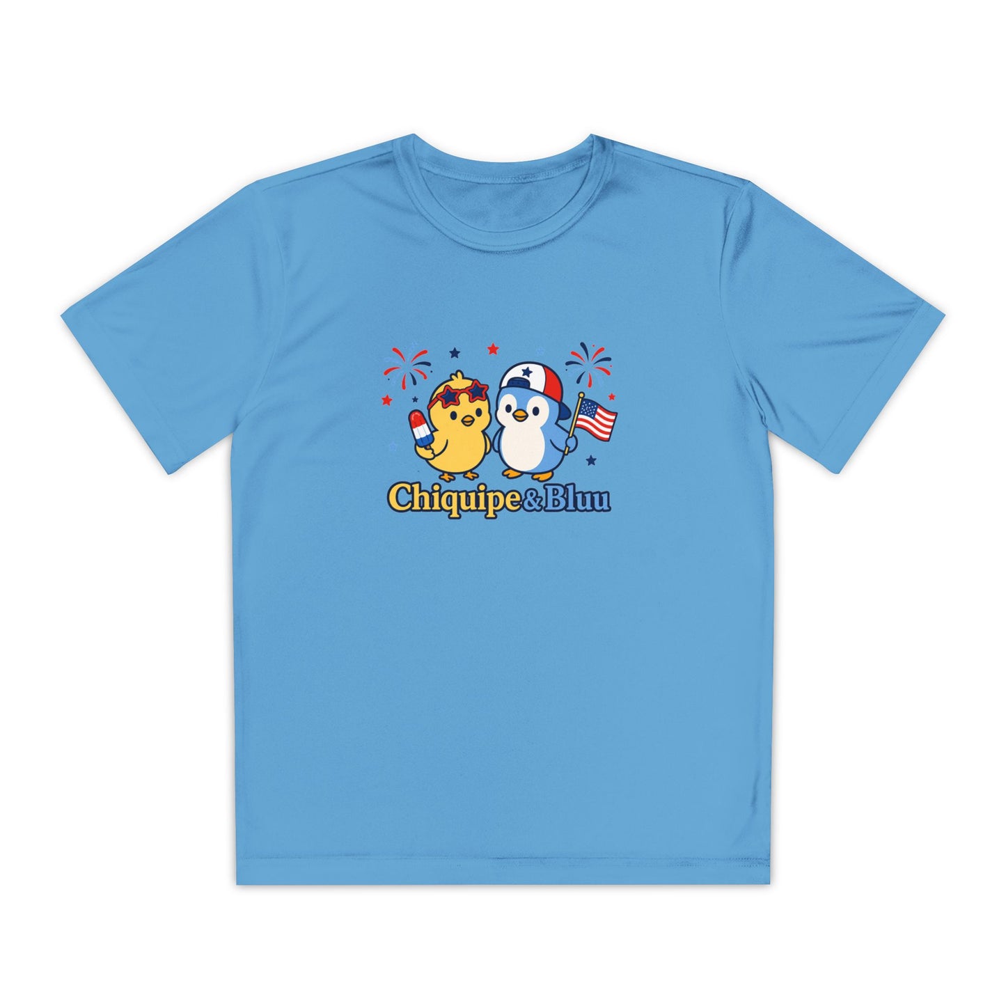 Youth Competitor Tee — Patriotic Chiquipe & Bluu Kids Shirt