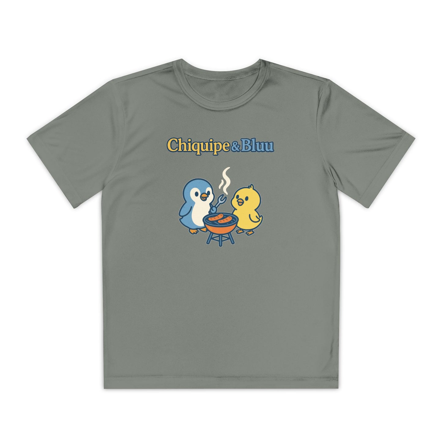 Youth Friendly BBQ Tee, Kids Summer Shirt, Cute Animal Graphic Tee, Fun BBQ Gift, Playful Summer Apparel
