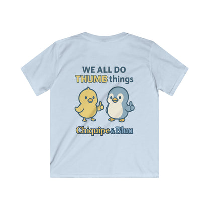 Cute Kids Softstyle Tee with Playful Animal Design - Fun, Funny, Creative Gift, Birthday, Summer, Everyday Wear, School Outfits
