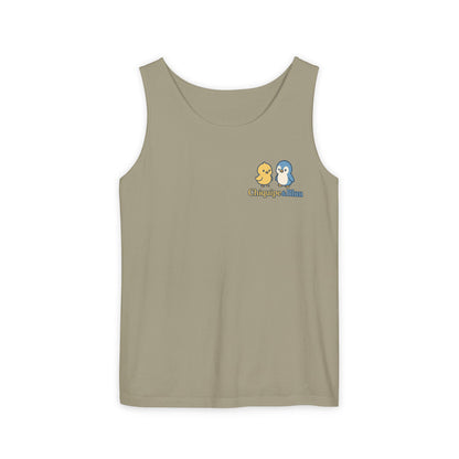 Unisex Garment-Dyed Tank Top - Fun Summer Wear, Beach Day Must-Have, Casual Lounge Top, Great Gift for Friends, Perfect for Vacations