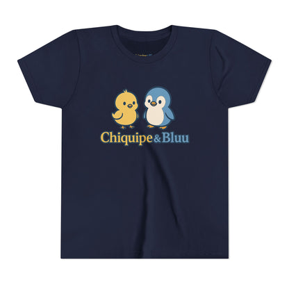 Chiquipe & Bluu Youth Short Sleeve Tee - Cute Animal T-Shirt, Kids Gift, Summer Wear, Birthday Party, Family Outing