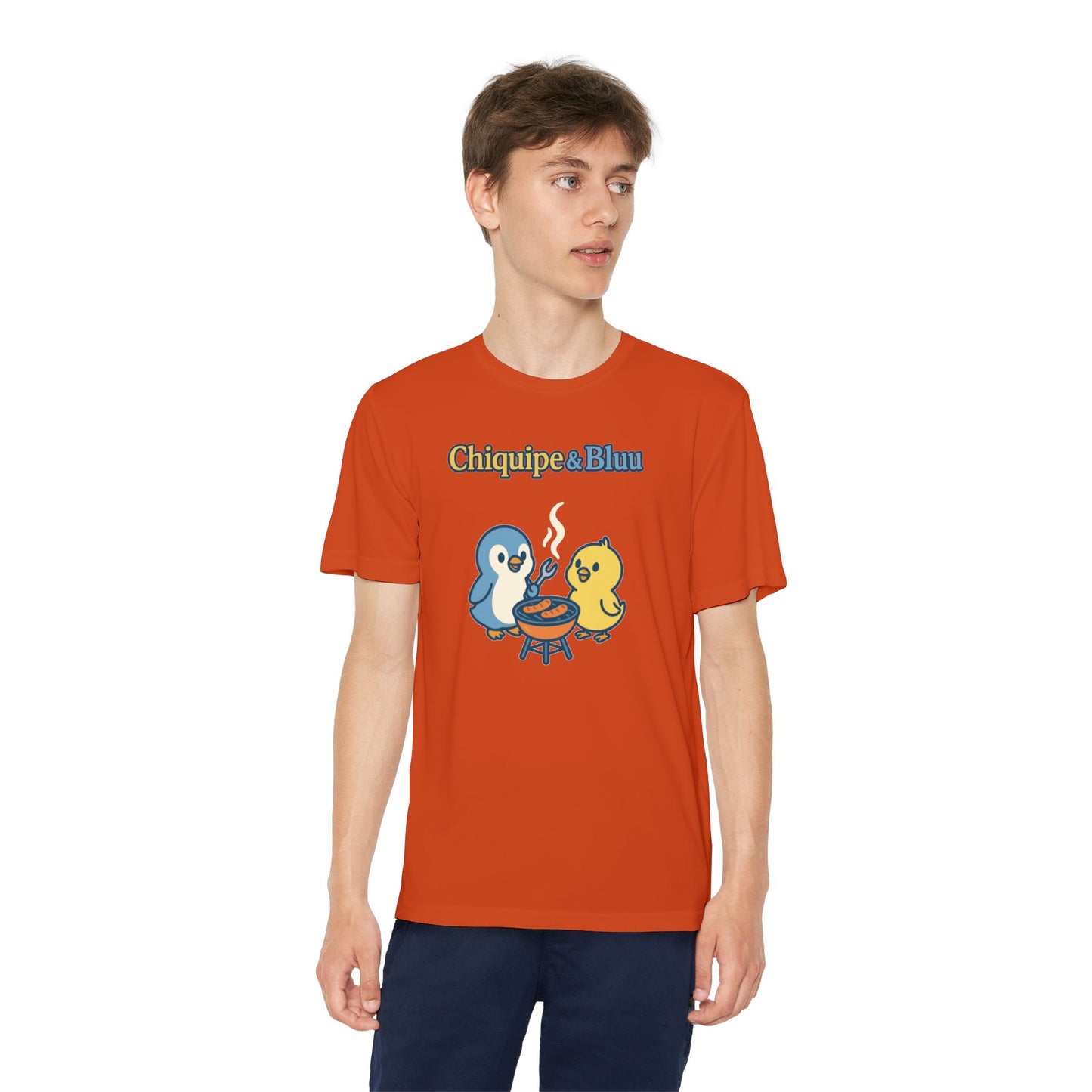 Youth Friendly BBQ Tee, Kids Summer Shirt, Cute Animal Graphic Tee, Fun BBQ Gift, Playful Summer Apparel