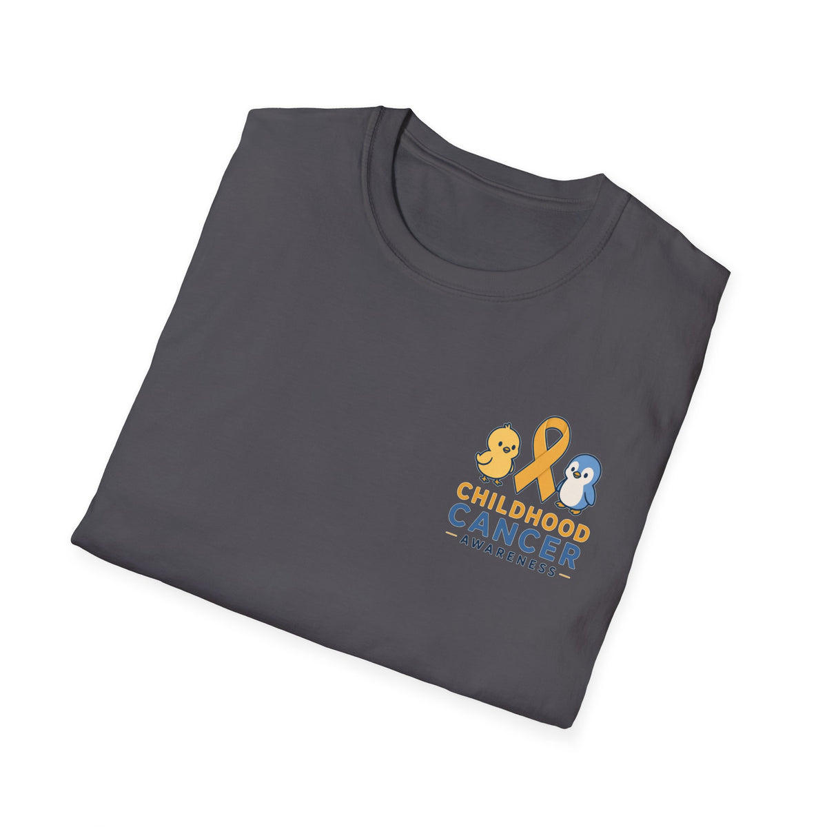 Childhood Cancer Awareness T-Shirt — Gold Ribbon Support Tee