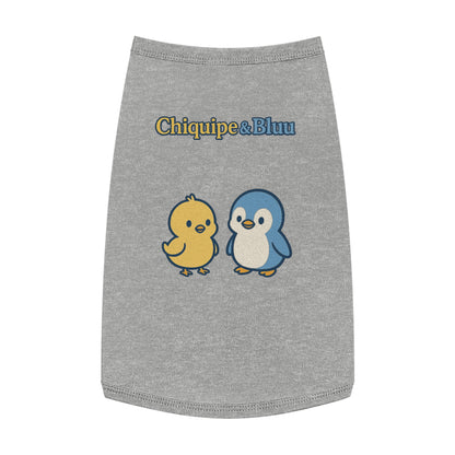 Whimsical Pet Tank Top for Summer Adventures, Cute Animal Design, Dog Apparel, Pet Birthday Gift, Fun Outdoor Wear, Chic Dog Fashion