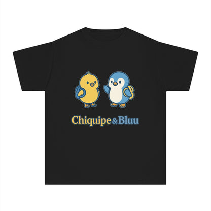 Cute Cartoon Bird Youth Midweight Tee, Kids T-Shirt, Gift for Nature Lovers, Back to School, Summer Fun, Birthday Present