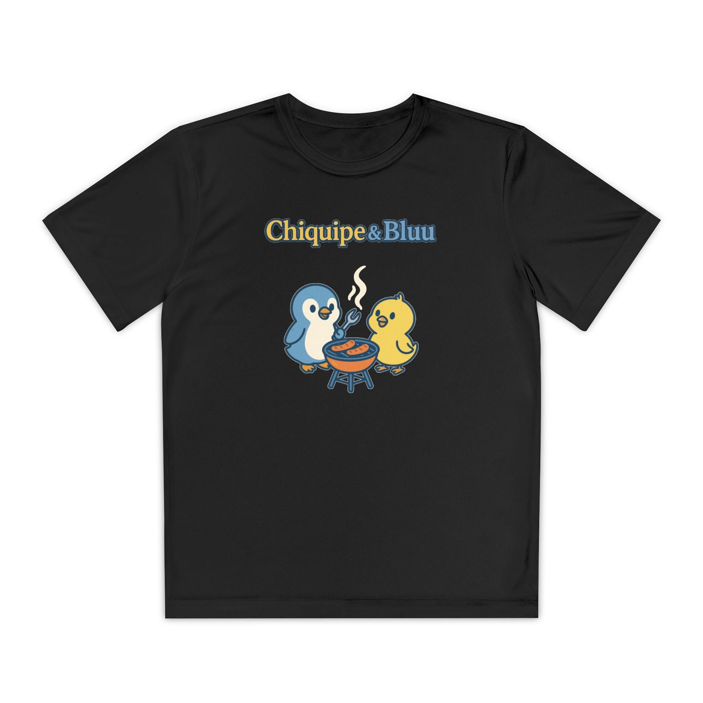 Youth Friendly BBQ Tee, Kids Summer Shirt, Cute Animal Graphic Tee, Fun BBQ Gift, Playful Summer Apparel