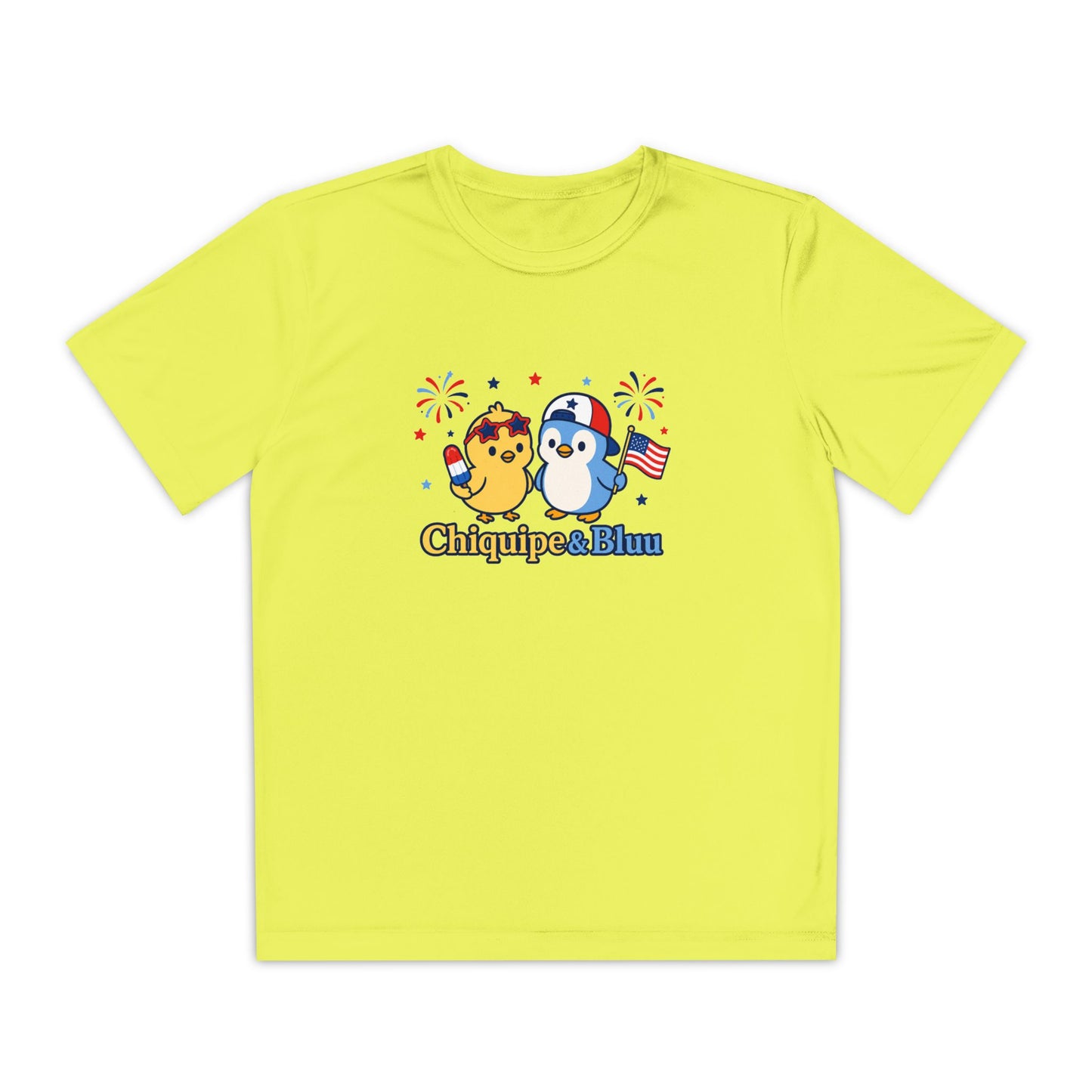 Youth Competitor Tee — Patriotic Chiquipe & Bluu Kids Shirt