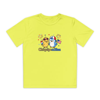 Youth Competitor Tee — Patriotic Chiquipe & Bluu Kids Shirt