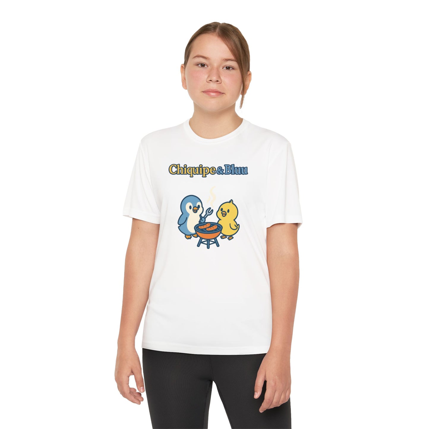 Youth Friendly BBQ Tee, Kids Summer Shirt, Cute Animal Graphic Tee, Fun BBQ Gift, Playful Summer Apparel