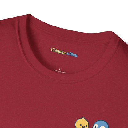 Charming Unisex Softstyle T-Shirt with Playful Design, Casual Wear, Gift for Pet Lovers, Everyday Comfort, Unique Style