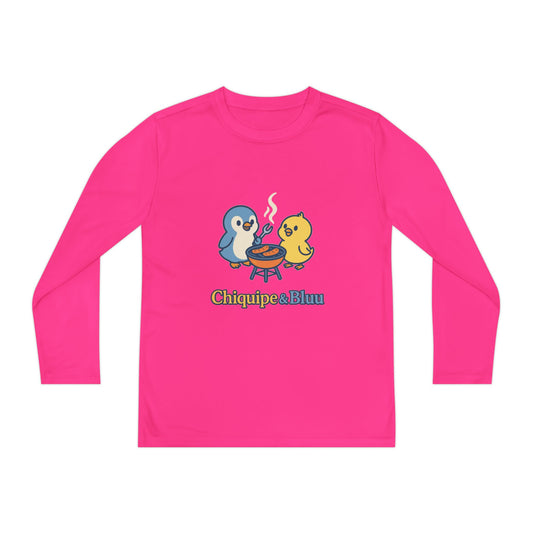 Cute Youth Long Sleeve Tee for Young Chefs, Ideal for Kids Cooking Parties, Birthdays, Cooking Contests, Playdates, Family Gatherings