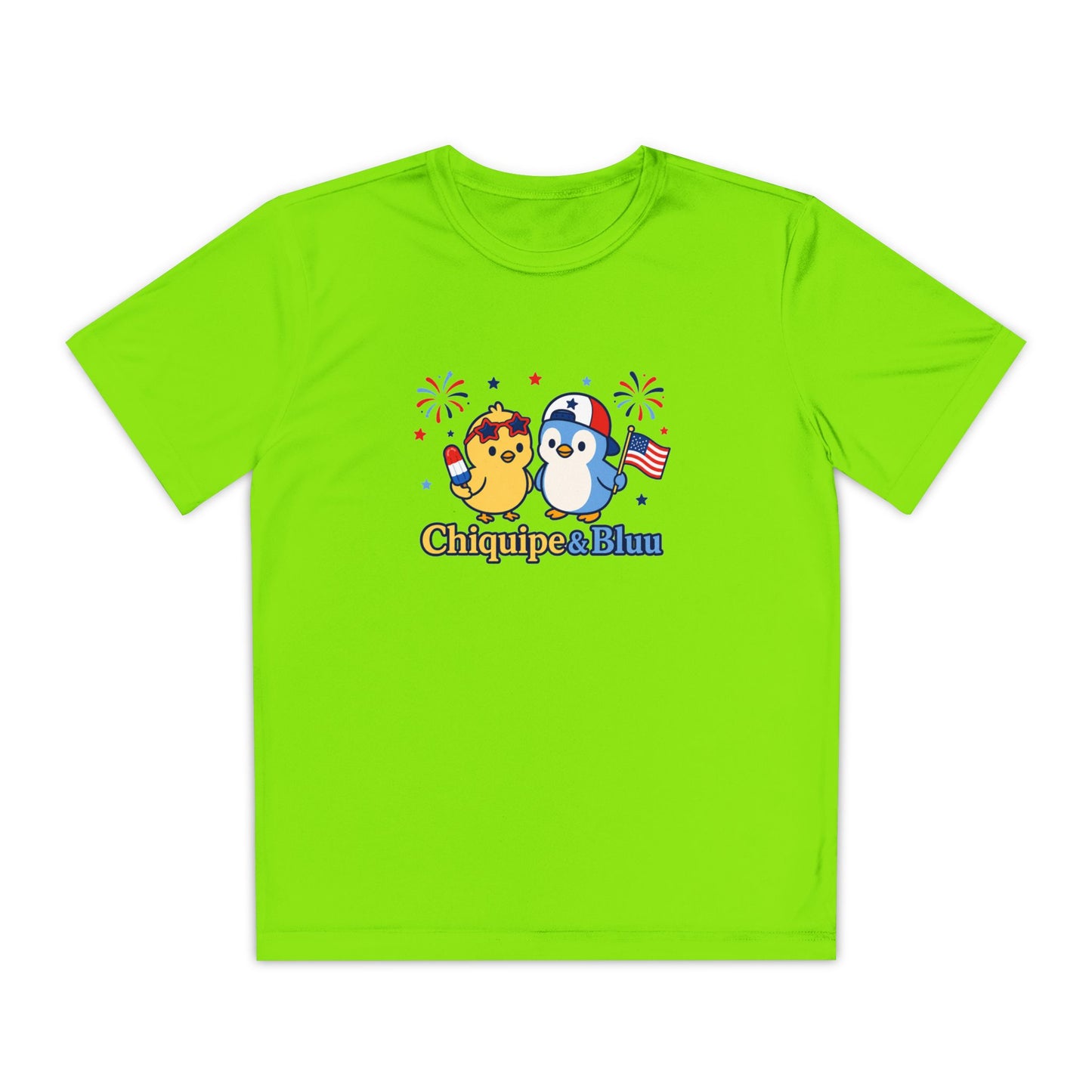 Youth Competitor Tee — Patriotic Chiquipe & Bluu Kids Shirt