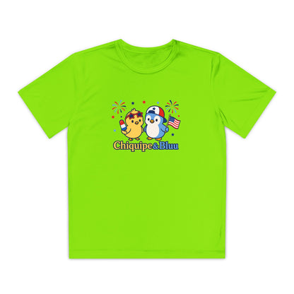 Youth Competitor Tee — Patriotic Chiquipe & Bluu Kids Shirt