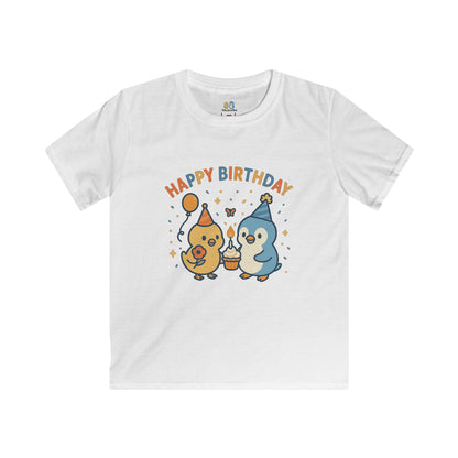 Birthday Celebration Kids Tee - Happy Birthday Design, Gift for Boys & Girls, Party Wear, Cute Cartoon T-Shirt, Fun Kids Apparel