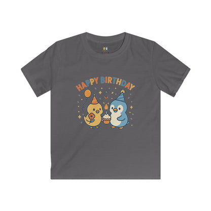 Birthday Celebration Kids Tee - Happy Birthday Design, Gift for Boys & Girls, Party Wear, Cute Cartoon T-Shirt, Fun Kids Apparel