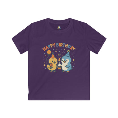 Birthday Celebration Kids Tee - Happy Birthday Design, Gift for Boys & Girls, Party Wear, Cute Cartoon T-Shirt, Fun Kids Apparel