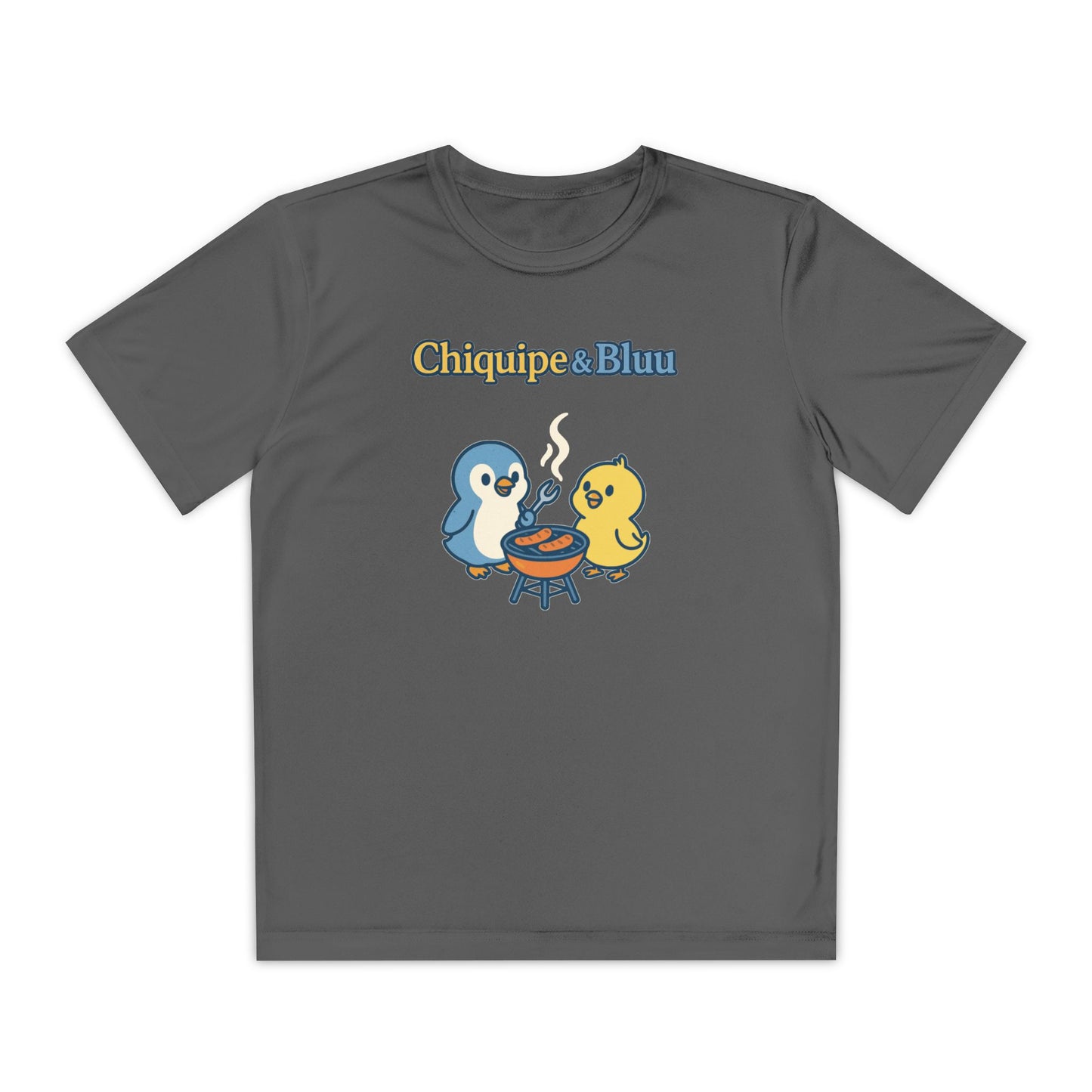 Youth Friendly BBQ Tee, Kids Summer Shirt, Cute Animal Graphic Tee, Fun BBQ Gift, Playful Summer Apparel