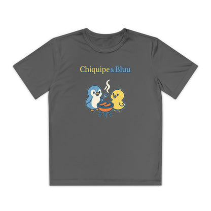 Youth Friendly BBQ Tee, Kids Summer Shirt, Cute Animal Graphic Tee, Fun BBQ Gift, Playful Summer Apparel