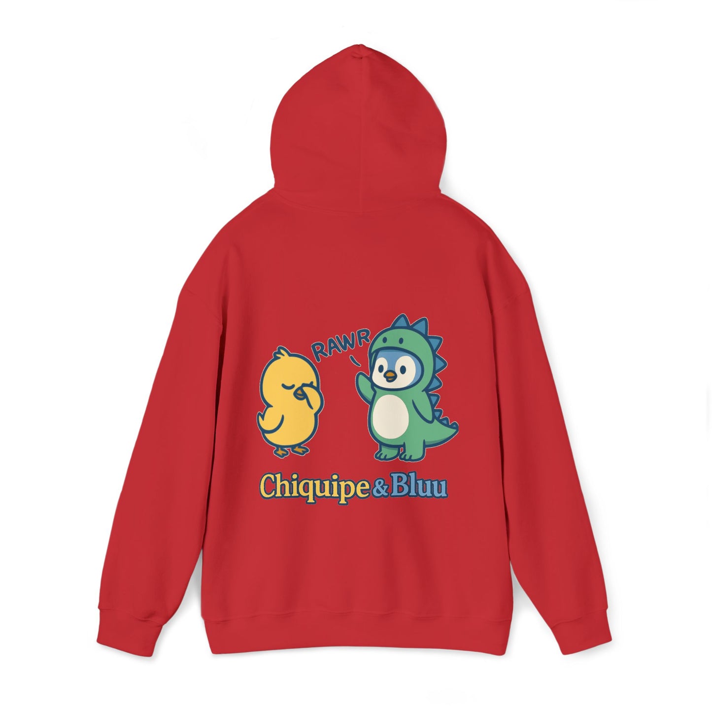 Dinosaur & Chick Cute Hoodie – "RAWR" Chiquipe & Blu Graphic Sweatshirt