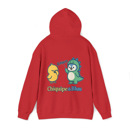 Dinosaur & Chick Cute Hoodie – "RAWR" Chiquipe & Blu Graphic Sweatshirt