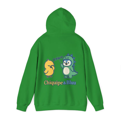 Dinosaur & Chick Cute Hoodie – "RAWR" Chiquipe & Blu Graphic Sweatshirt