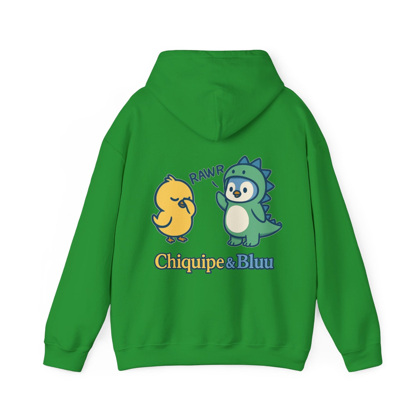 Dinosaur & Chick Cute Hoodie – "RAWR" Chiquipe & Blu Graphic Sweatshirt